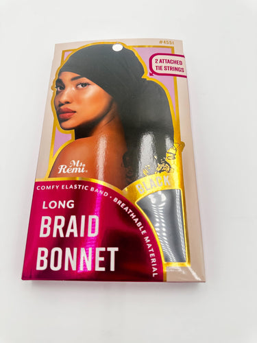 Ms. Remi Long Braid Bonnet Black 4551 - ANNS BEAUTY SUPPLY